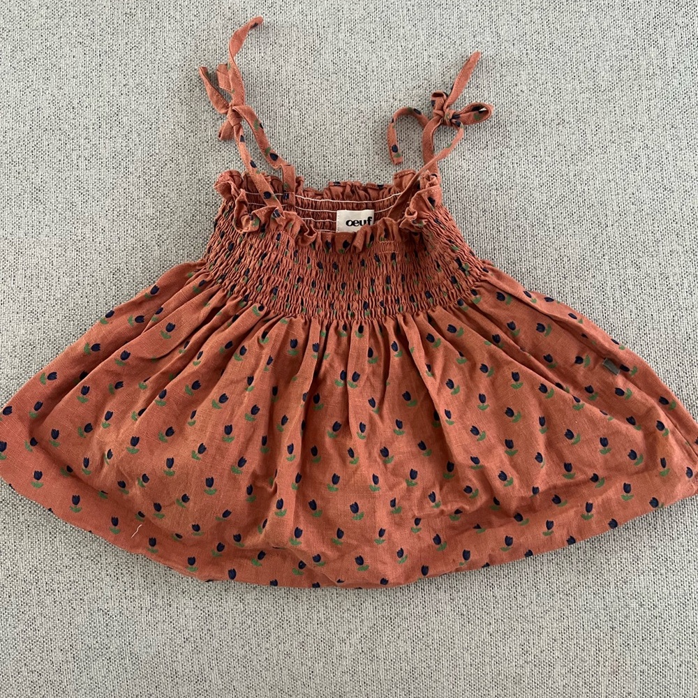 Oeuf 2Y top -the cutest top with tiny tulips